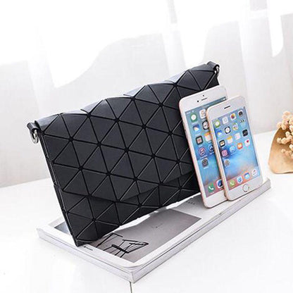 Abstract Geometric Matte Shoulder Bag | Bowlift