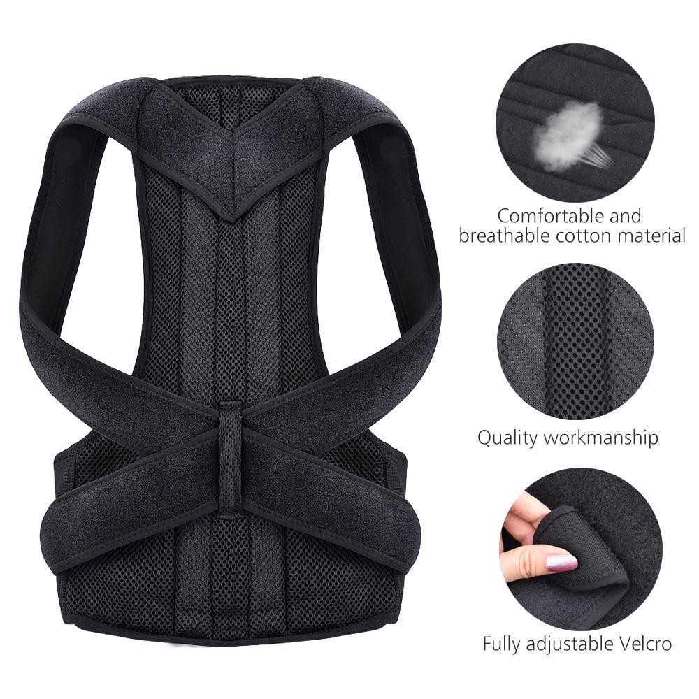 Karnz | Scoliosis Back Posture Adjustable Brace for Lifting