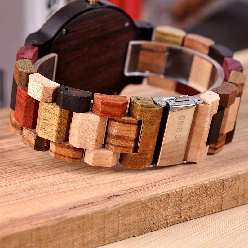 BowLift | Wooden Mens Watch Men Date Display in Wood Gift Box
