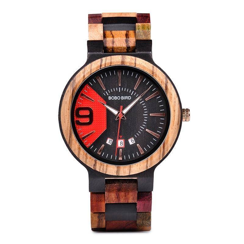 BowLift | Wooden Mens Watch Men Date Display in Wood Gift Box