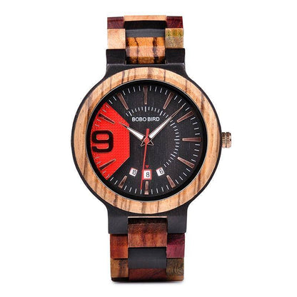 BowLift | Wooden Mens Watch Men Date Display in Wood Gift Box