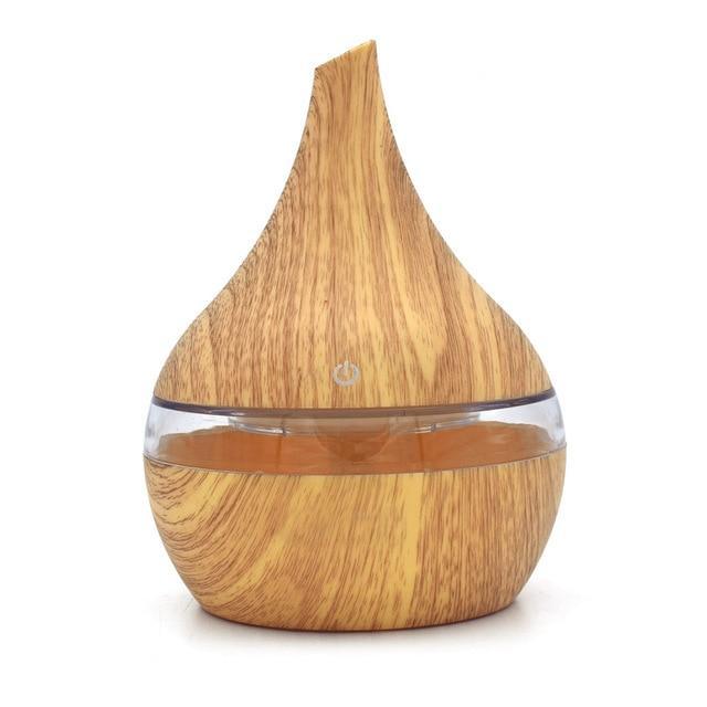 Skanto | Wood Grain Electric Humidifier Ultrasonic Essential Oil Diffuser
