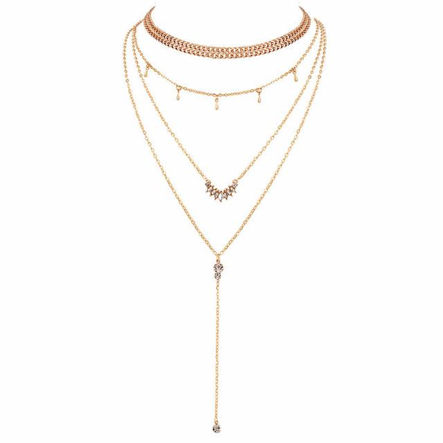 Multi-layered Boho Drop Necklaces | Karnz