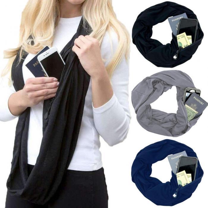 Multi-Way Infinity Scarf with Pocket | Bowlift
