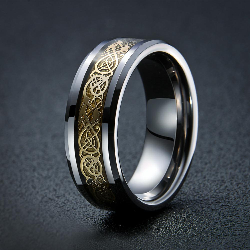Dragon's Breath - Steel Viking Ring | Skanto