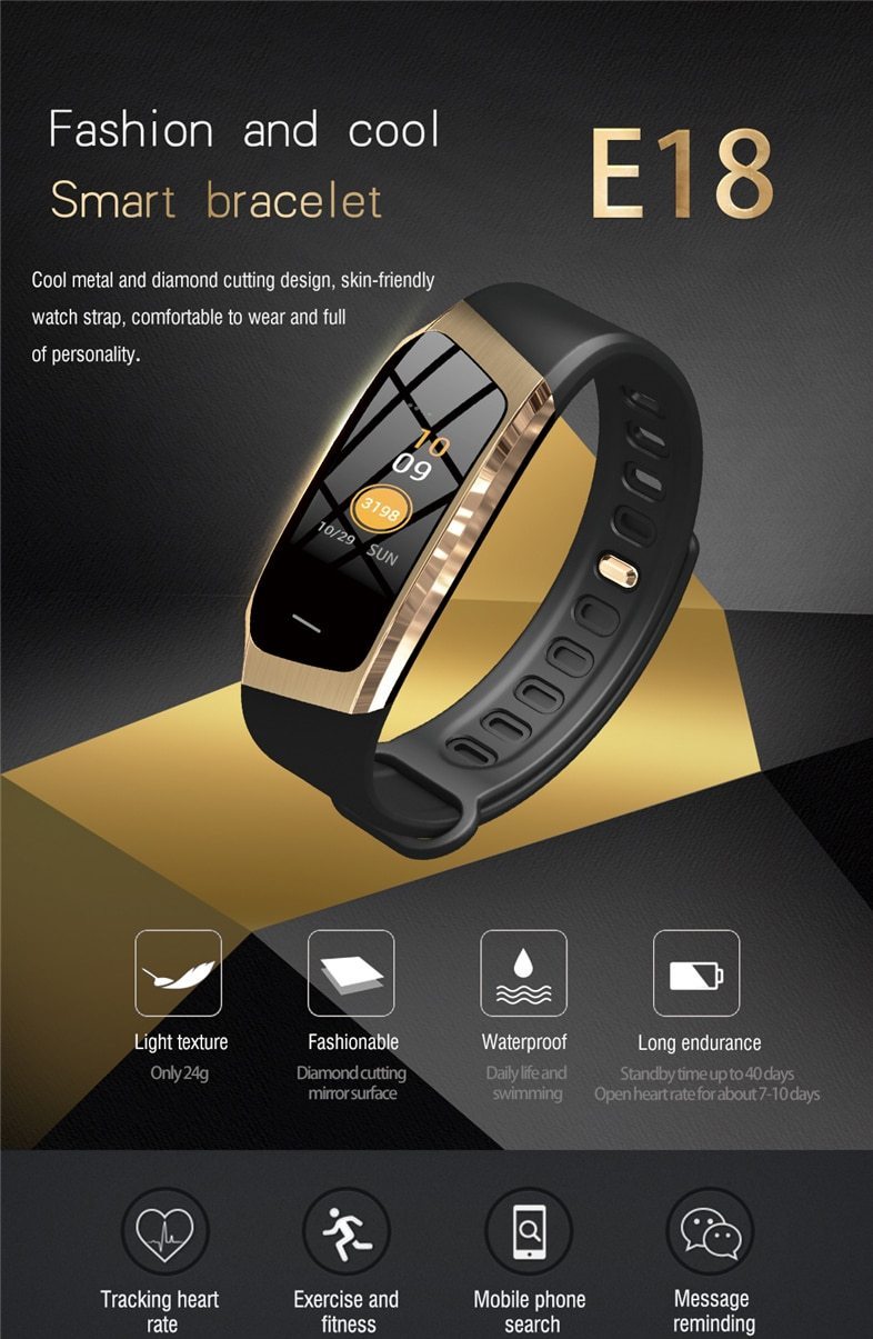 Brehn | Fitband Smartwatch waterproof blood pressure oxygen heart rate monitor sport band