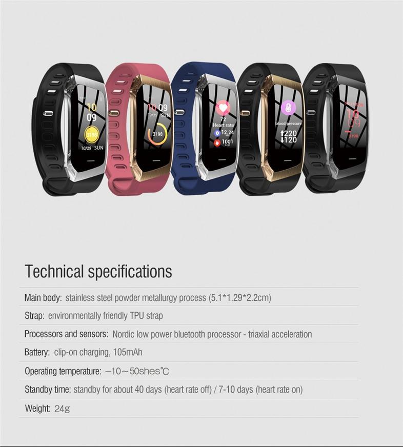 Brehn | Fitband Smartwatch waterproof blood pressure oxygen heart rate monitor sport band