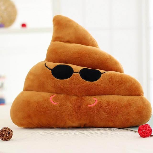 Poop Face Emoji Pillows | Bowlift