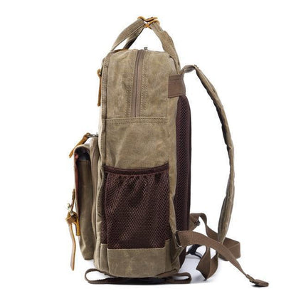 Skanto | Waterproof Waxed Canvas Camera Backpack