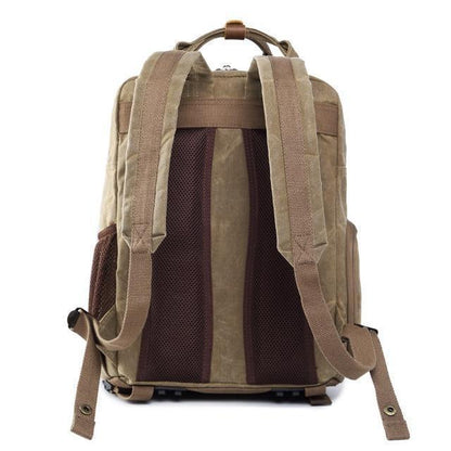 Skanto | Waterproof Waxed Canvas Camera Backpack