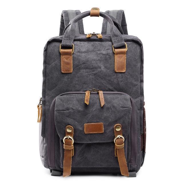 Skanto | Waterproof Waxed Canvas Camera Backpack