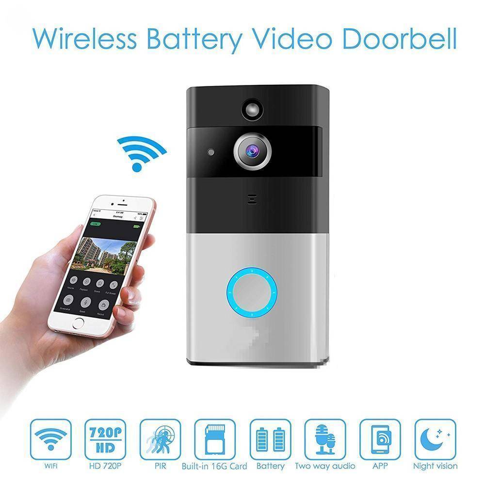 Brehn | WiFi Wireless Video Camera Doorbell with Motion Detection and Night Vision