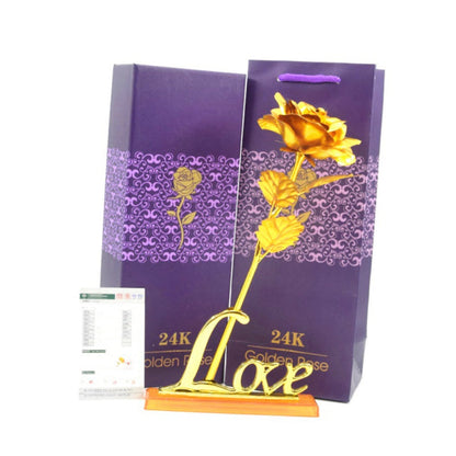 Brehn | 24k gold-plated rose | Including certificate and luxurious gift box