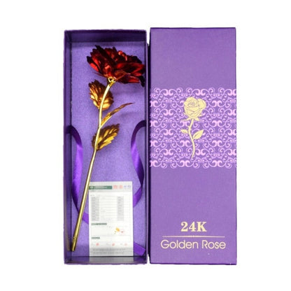 24k gold-plated rose | Includes certificate and luxurious gift box