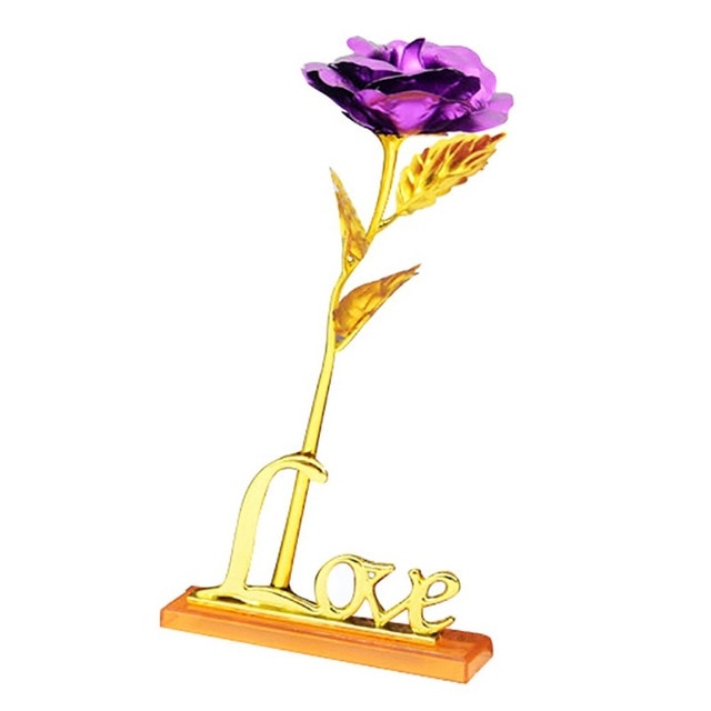 24k gold-plated rose | Includes certificate and luxurious gift box