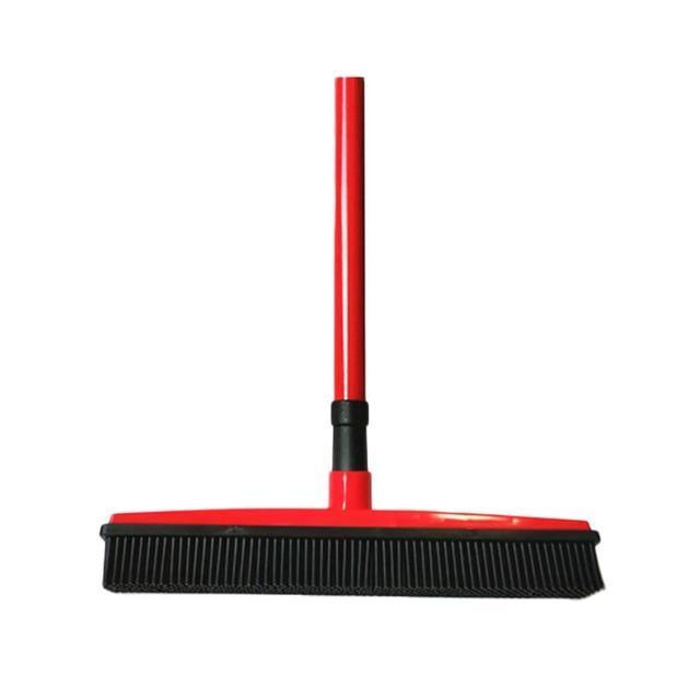 Brehn | Broom with natural rubber squeegee, for multiple surfaces and for removing pet hair