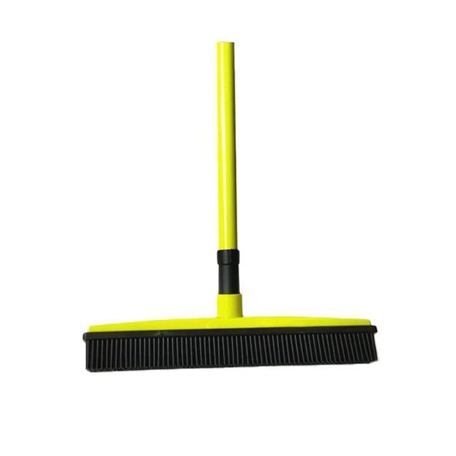 Brehn | Broom with natural rubber squeegee, for multiple surfaces and for removing pet hair
