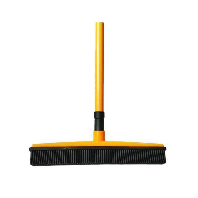 Brehn | Broom with natural rubber squeegee, for multiple surfaces and for removing pet hair
