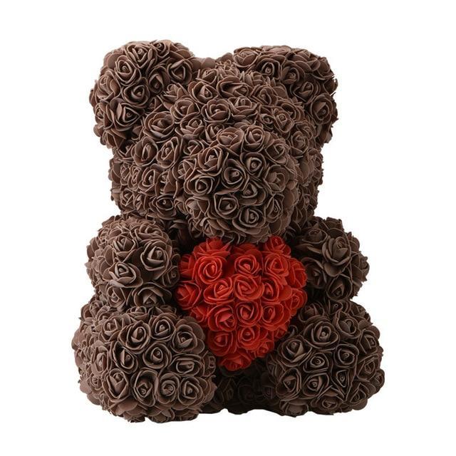 Rose Teddy Bear with Heart | Skanto