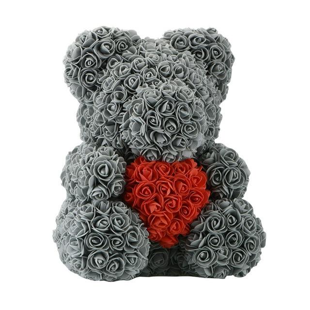 Rose Teddy Bear with Heart | Skanto