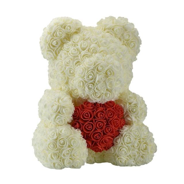 Rose Teddy Bear with Heart | Skanto