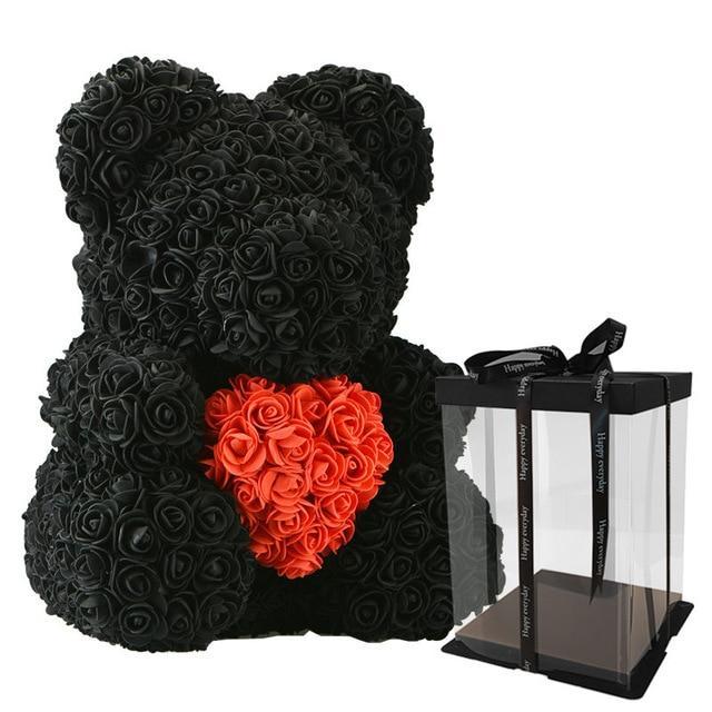 Rose Teddy Bear with Heart | Skanto