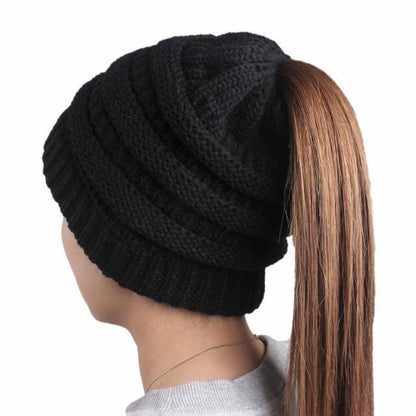 Skanto | Ponytail Beanie Hat for Women