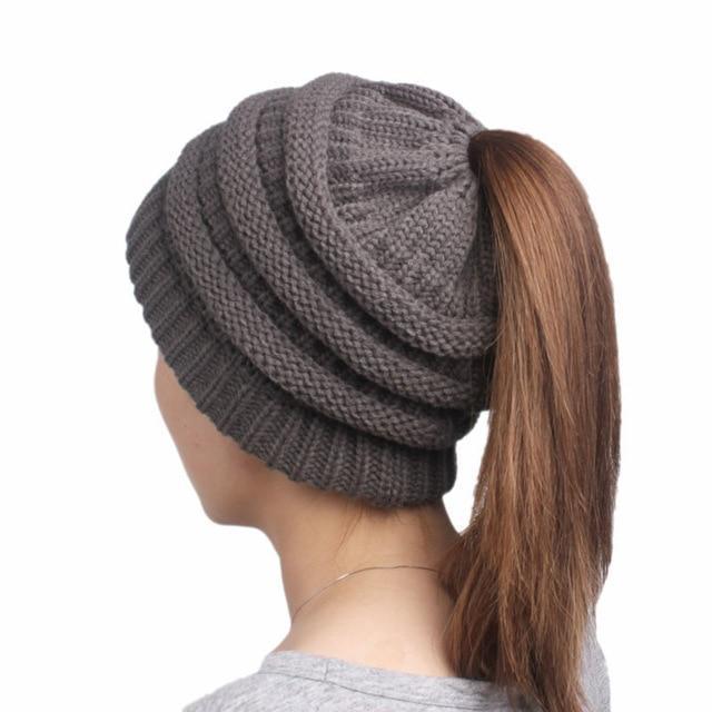 Skanto | Ponytail Beanie Hat for Women