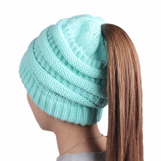 Skanto | Ponytail Beanie Hat for Women