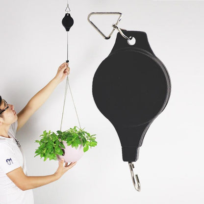 BowLift | "Plant Pulley" 2pc Retractable Basket Hanger
