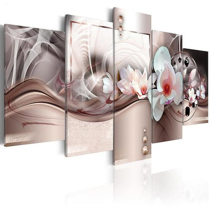 White Magnolias Blossom - Canvas Wall Art Painting | Bowlift