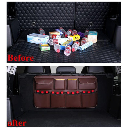 PU Leather Car Trunk Organizer | Bowlift