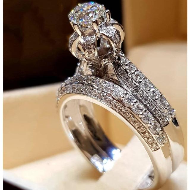 Elegant Engagement Wedding Ring Set | Bowlift
