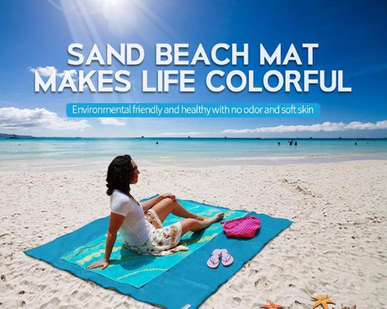 Skanto | XXL Sand-Free Beach Towel | Sandark | 200x200