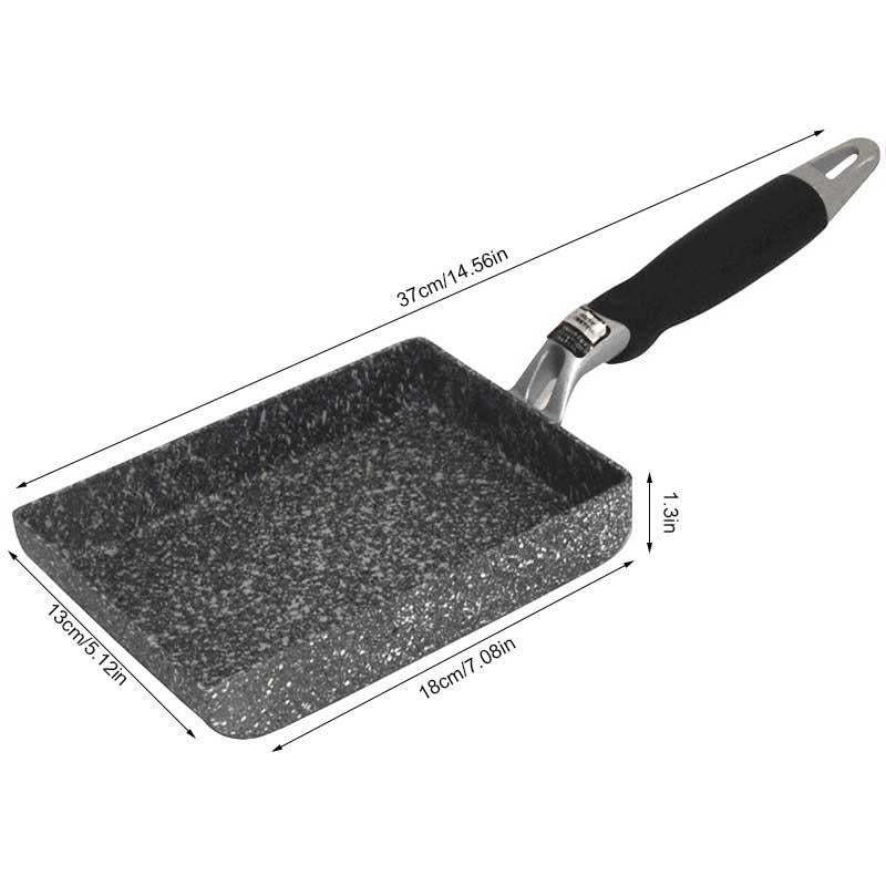 Skanto | Tamagoyaki Pan | Rectangular Frying Pan Japanese Omelette Pan/Egg Pan