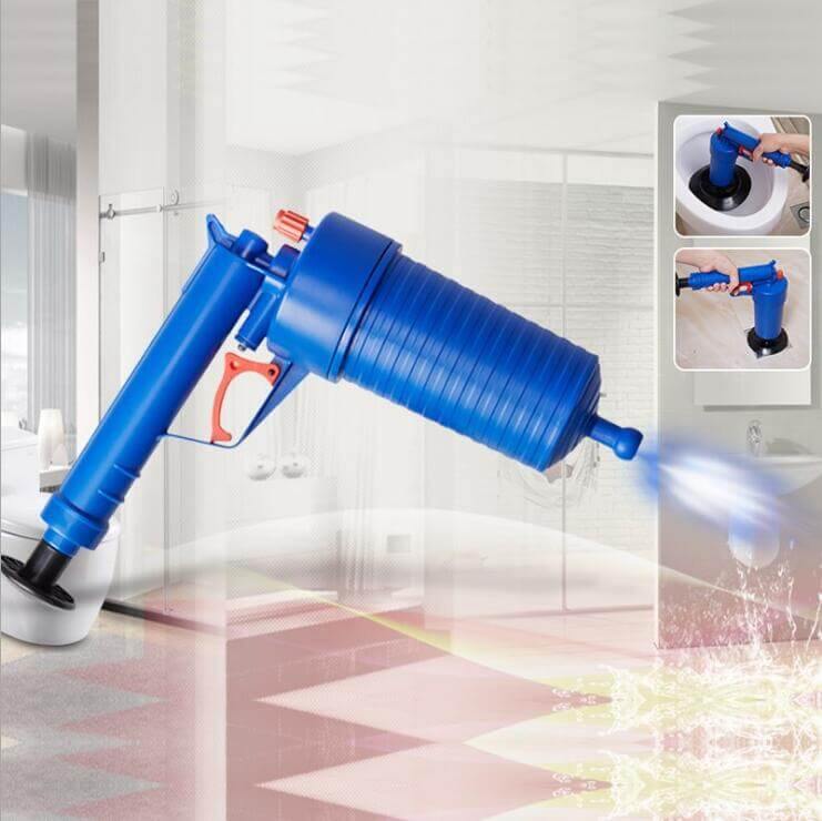 High Pressure Air Drain Clog Remover Pump Plunger Kit | Bowlift