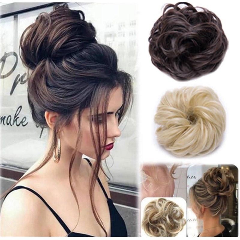 Messy Bun Fake Hair Scrunchie | Skanto