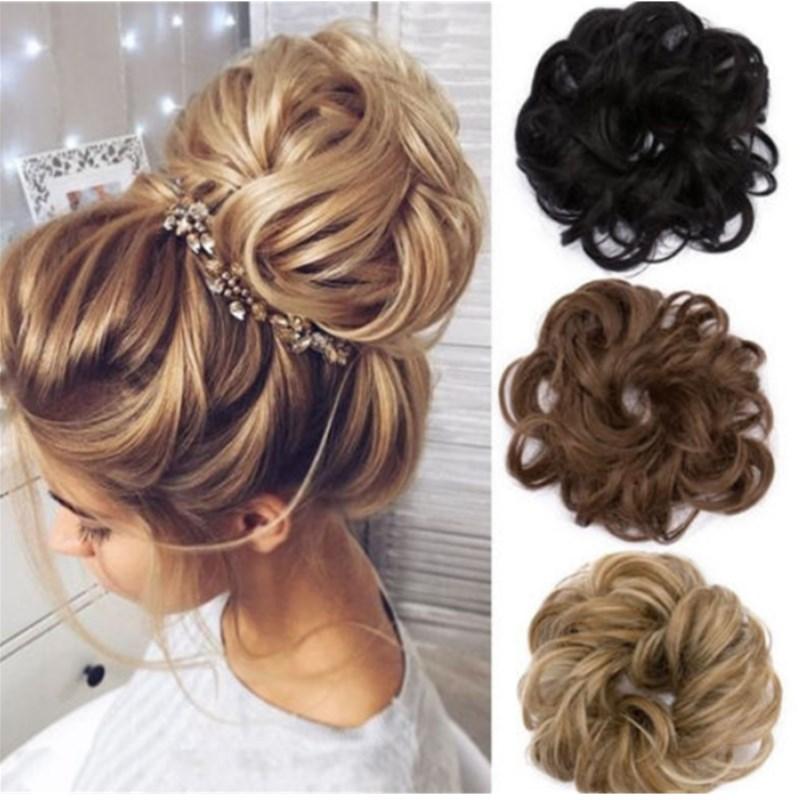 Messy Bun Fake Hair Scrunchie | Skanto