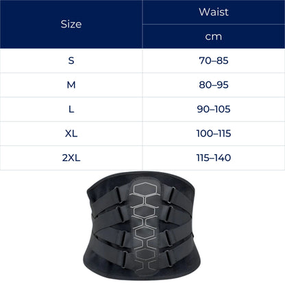 Ultra-Breathable Lower Back Brace - Lightweight Stabilizing Wrap for Pain Relief and Posture Support Skanto
