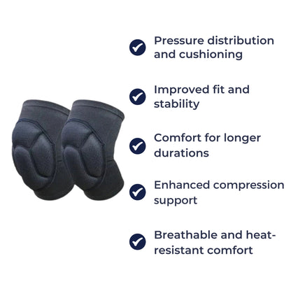Absorbing Knee Pads – Breathable Compression Support – Anti-Slip Cushion Design – Sports & Injury Prevention Bowlift