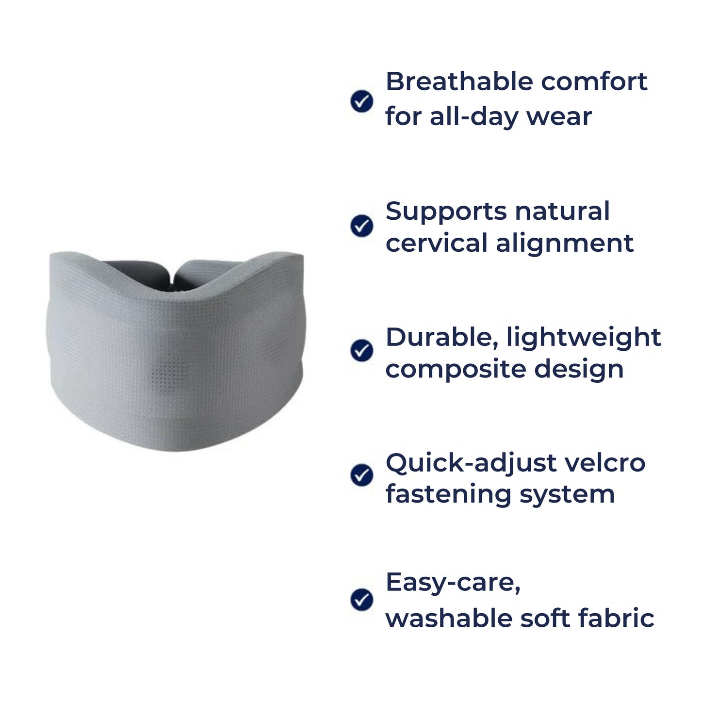 Pain Relief & Posture Support – Soft Foam Breathable Padding – Adults with Neck Pain Relief Bowlift