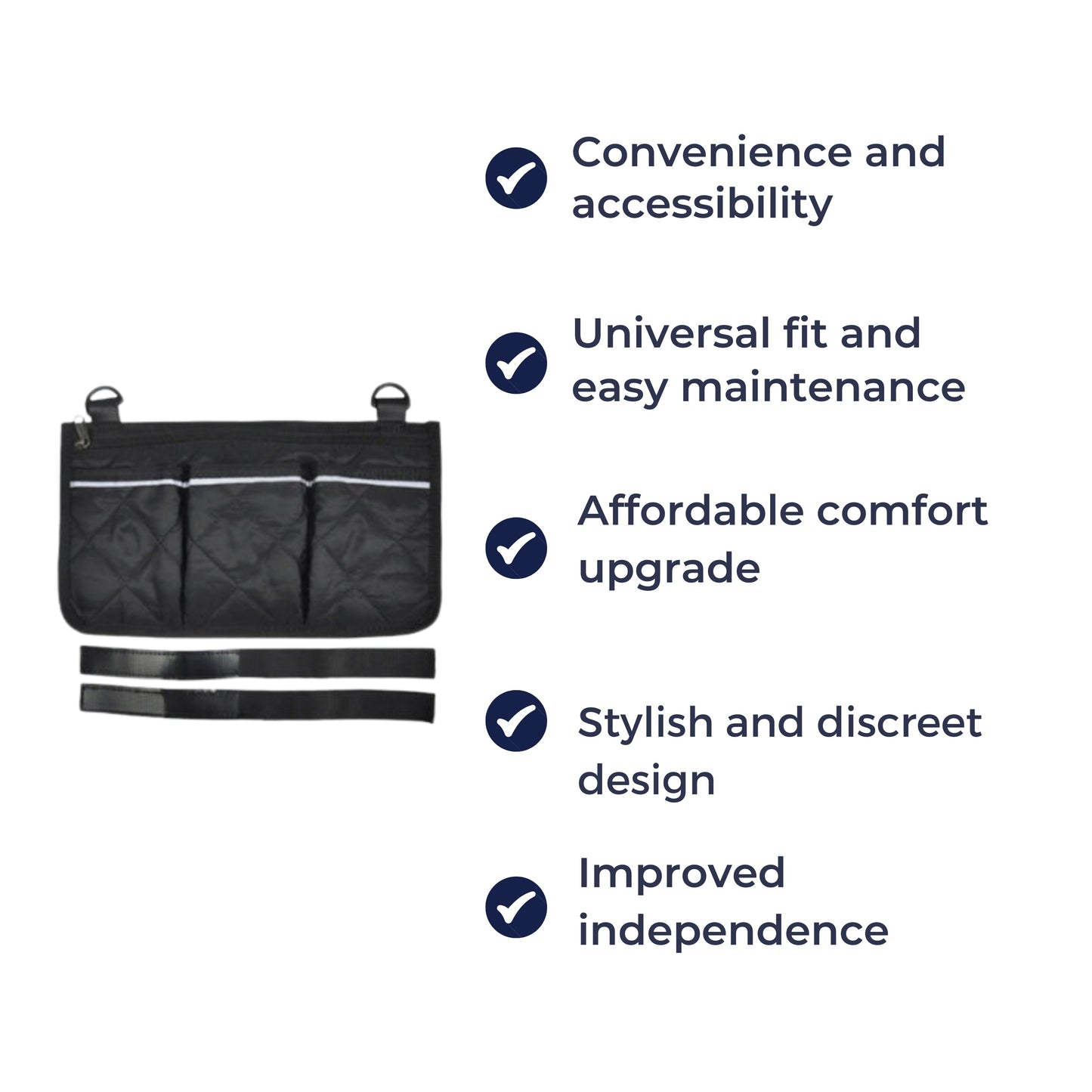 Quick Access Storage – Reflective Durable Fabric – Daily Independence Skanto