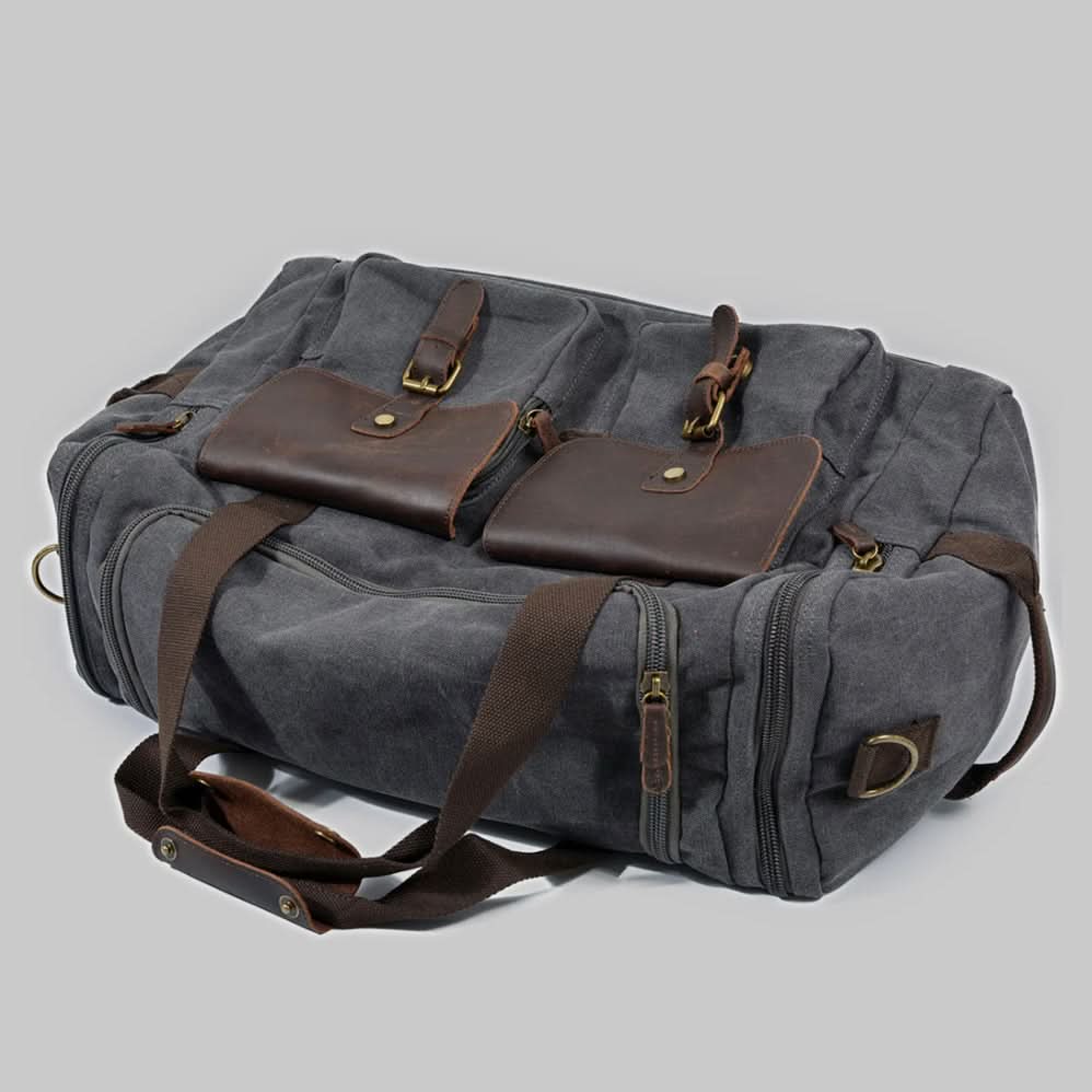 Skanto | Vanguard Waxed Canvas & Leather Travel Duffle – 36,5L