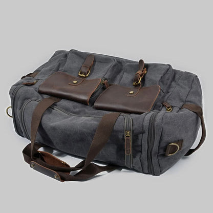 Skanto | Vanguard Waxed Canvas & Leather Travel Duffle – 36,5L