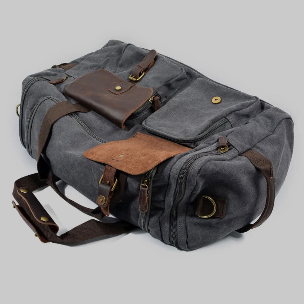 Skanto | Vanguard Waxed Canvas & Leather Travel Duffle – 36,5L