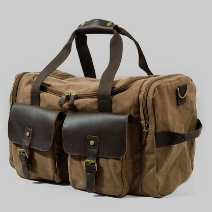 Skanto | Vanguard Waxed Canvas & Leather Travel Duffle – 36,5L