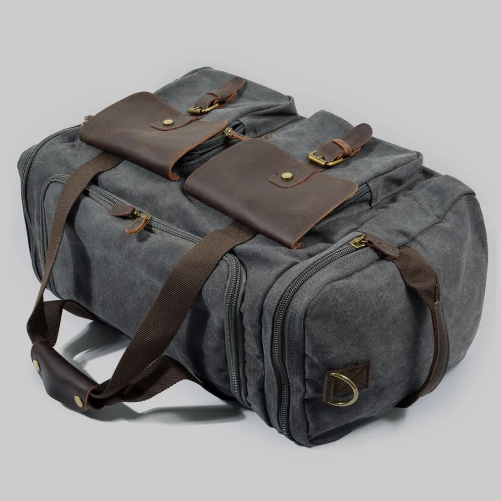 Skanto | Vanguard Waxed Canvas & Leather Travel Duffle – 36,5L