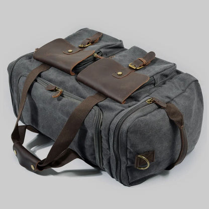 Skanto | Vanguard Waxed Canvas & Leather Travel Duffle – 36,5L