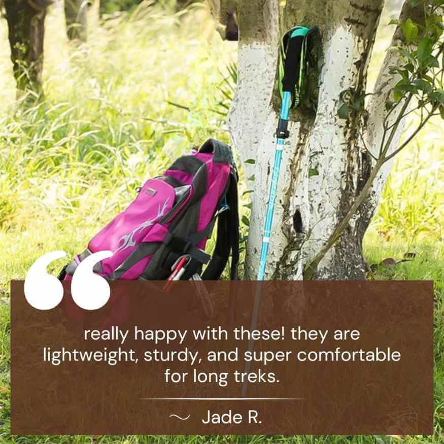 Skanto | Ergonomic Hiking Poles | Ultralight, Adjustable & Anti-Slip Grip for Hiking, Trekking & Backpacking Adventures