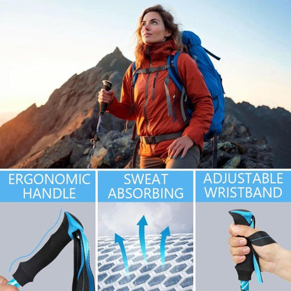 Skanto | Ergonomic Hiking Poles | Ultralight, Adjustable & Anti-Slip Grip for Hiking, Trekking & Backpacking Adventures